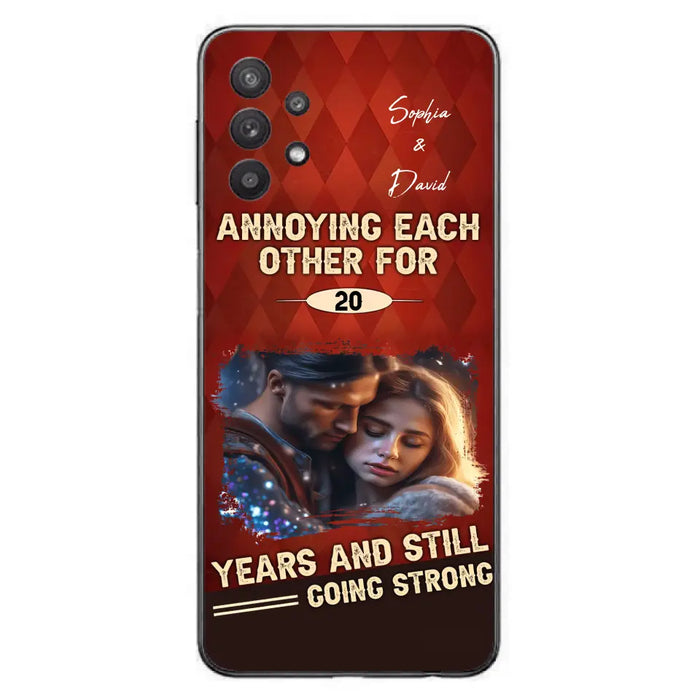 Personalized Couple Photo Phone Case - Gift Idea For Couple - Annoying Each Other For 20 Years And Still Going Strong - Case For iPhone/Samsung