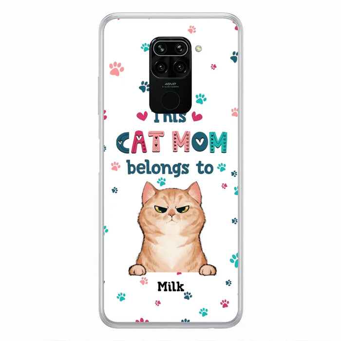 Custom Personalized Cat Phone Case For Oppo/Xiaomi/Huawei - Gift Idea For Cat Lover - Up to 6 Cats - This Cat Mom Belongs To