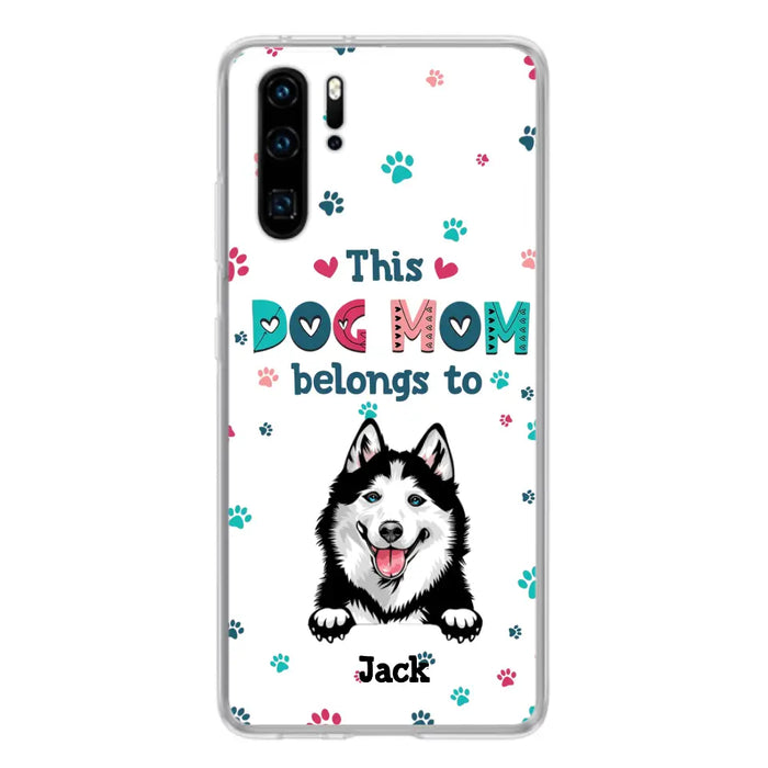 Custom Personalized Dog Phone Case For Oppo/Xiaomi/Huawei - Gift Idea For Dog Lover - Up to 6 Dogs - This Dog Mom Belongs To