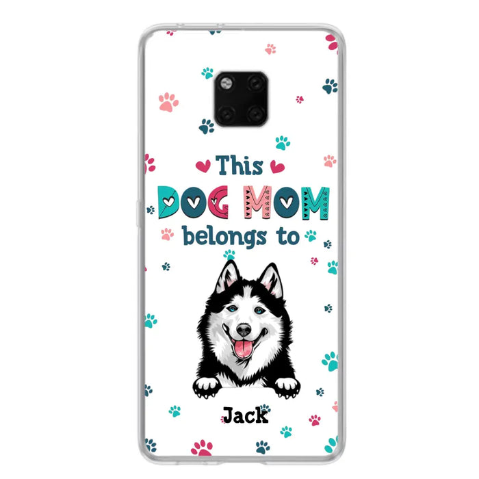 Custom Personalized Dog Phone Case For Oppo/Xiaomi/Huawei - Gift Idea For Dog Lover - Up to 6 Dogs - This Dog Mom Belongs To