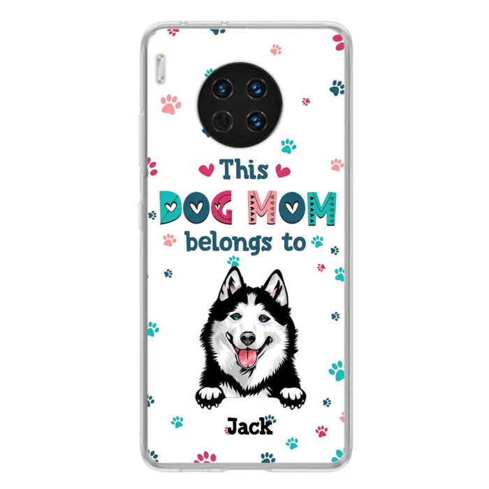 Custom Personalized Dog Phone Case For Oppo/Xiaomi/Huawei - Gift Idea For Dog Lover - Up to 6 Dogs - This Dog Mom Belongs To