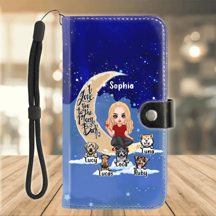 Personalized Dog Mom Flip Leather Purse - Best Gift For Dog Lovers - Rockin's The Dog Mom Life