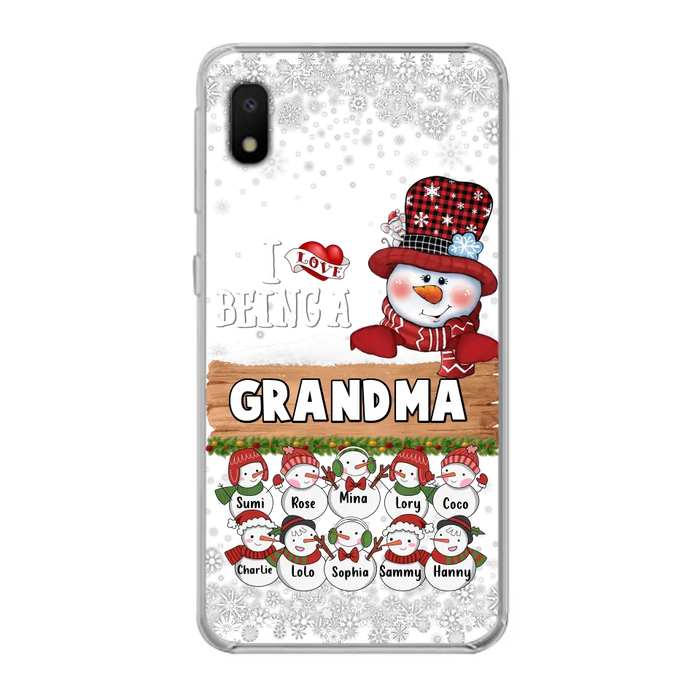 Custom Personalized Grandma Phone Case - Upto 10 Grandkids - Christmas Gift Idea for Grandma - I Love Being A Grandma - Case For iPhone/Samsung