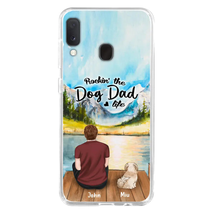 Personalized Pet Mom/Dad Phone Case - Chubby or Slim with up to 7 Pets - Case For Samsung Galaxy A