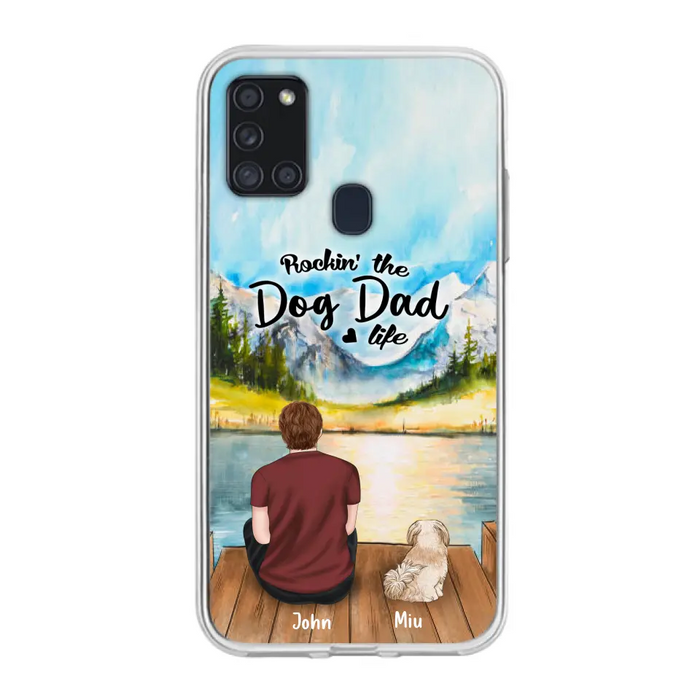 Personalized Pet Mom/Dad Phone Case - Chubby or Slim with up to 7 Pets - Case For Samsung Galaxy A