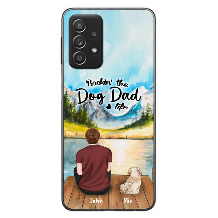 Personalized Pet Mom/Dad Phone Case - Chubby or Slim with up to 7 Pets - Case For Samsung Galaxy A