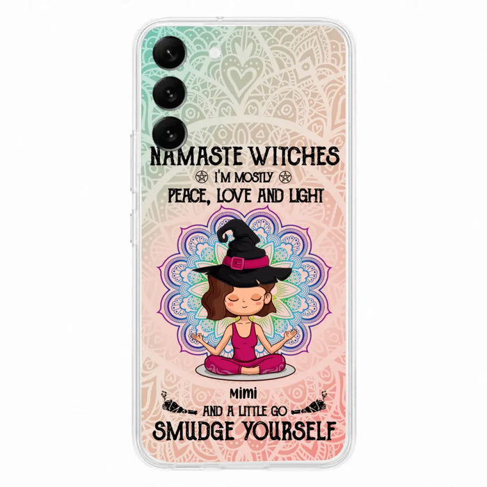 Custom Personalized Yoga Phone Case - Gift for Yoga Lovers - iPhone and Samsung Case - Namaste Witches