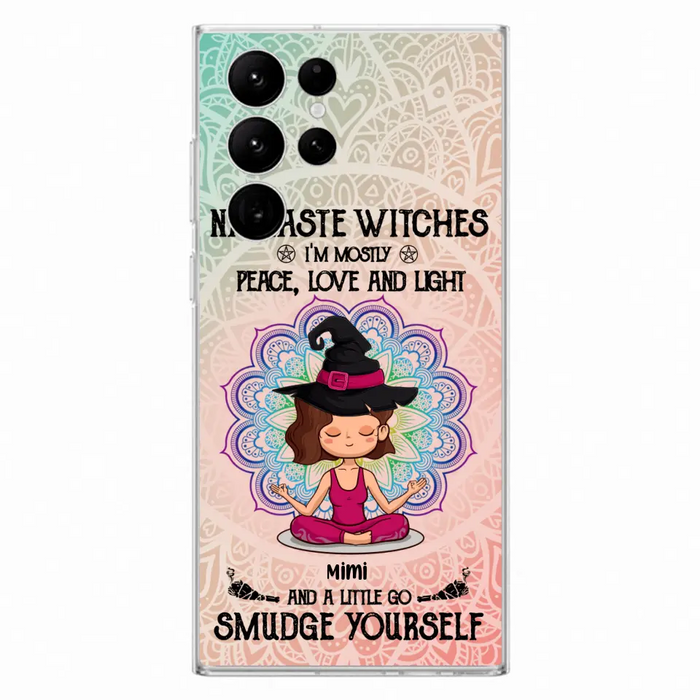 Custom Personalized Yoga Phone Case - Gift for Yoga Lovers - iPhone and Samsung Case - Namaste Witches