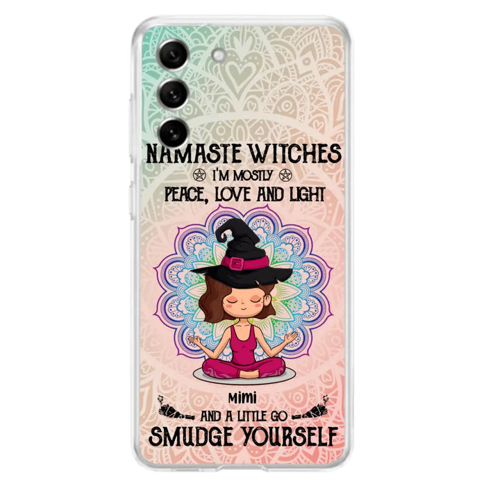 Custom Personalized Yoga Phone Case - Gift for Yoga Lovers - iPhone and Samsung Case - Namaste Witches