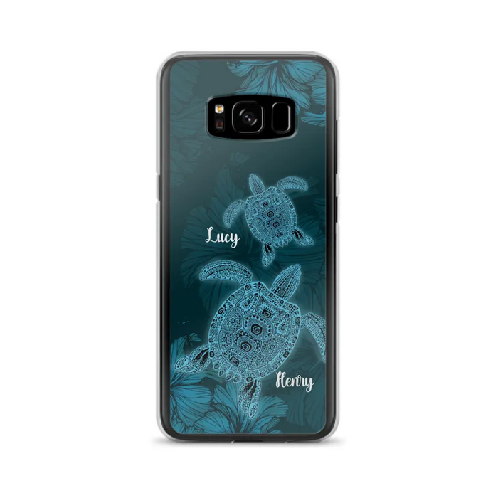 Custom Personalized Turtle Phone Case - Upto 6 Turtles - Case For iPhone, Samsung and Xiaomi