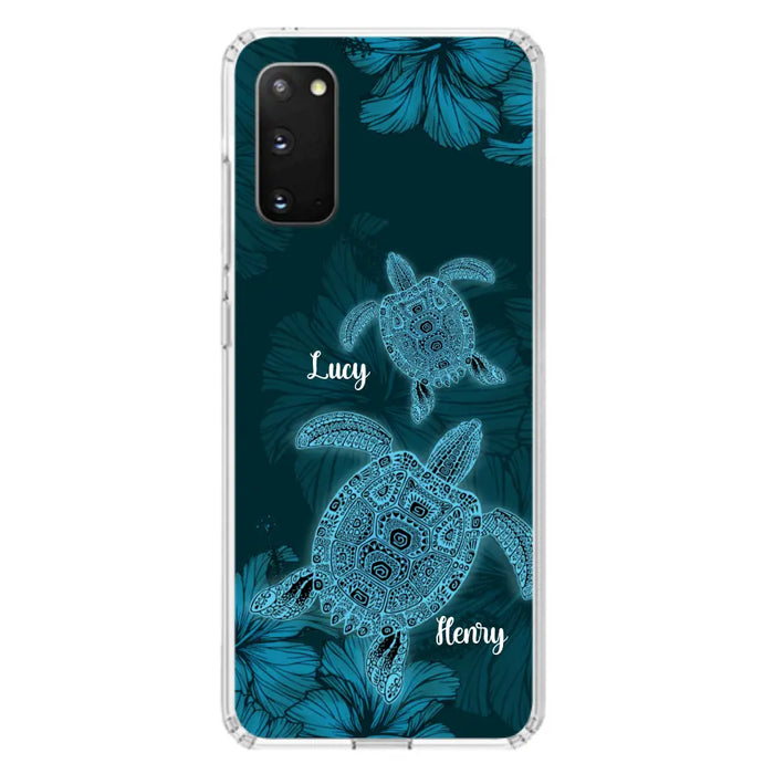 Custom Personalized Turtle Phone Case - Upto 6 Turtles - Case For iPhone, Samsung and Xiaomi