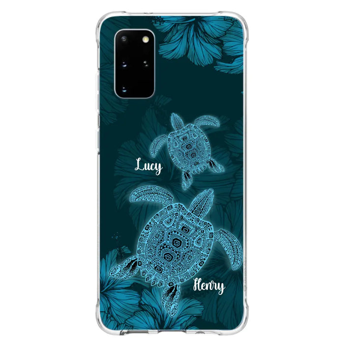 Custom Personalized Turtle Phone Case - Upto 6 Turtles - Case For iPhone, Samsung and Xiaomi