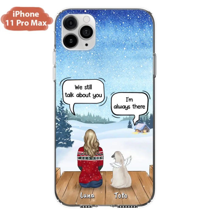 Custom Personalized Dog Horse Phone Case - Man/ Woman With Upto 5 Pets - Case For iPhone And Samsung