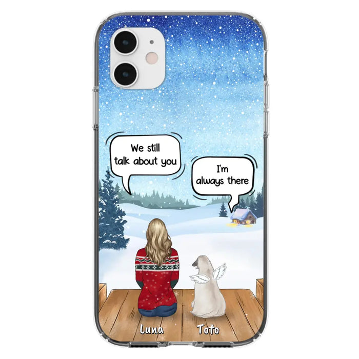 Custom Personalized Dog Horse Phone Case - Man/ Woman With Upto 5 Pets - Case For iPhone And Samsung