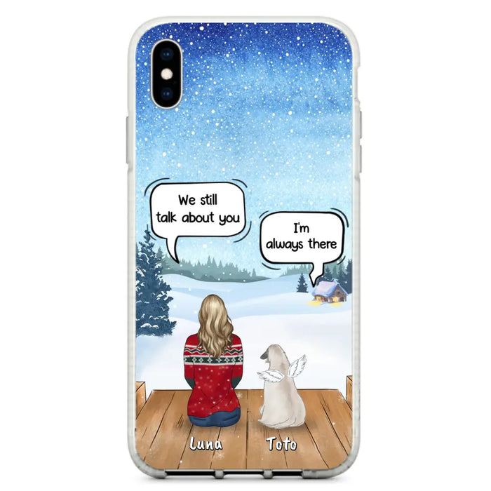 Custom Personalized Dog Horse Phone Case - Man/ Woman With Upto 5 Pets - Case For iPhone And Samsung