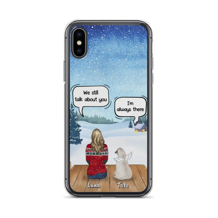 Custom Personalized Dog Horse Phone Case - Man/ Woman With Upto 5 Pets - Case For iPhone And Samsung