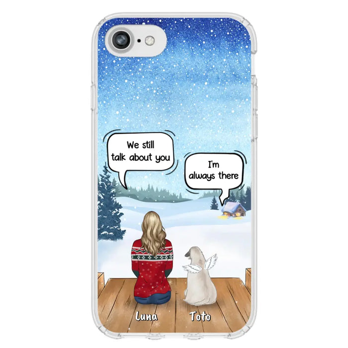 Custom Personalized Dog Horse Phone Case - Man/ Woman With Upto 5 Pets - Case For iPhone And Samsung