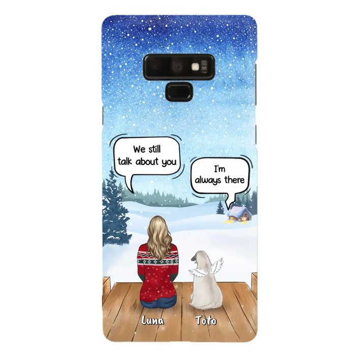 Custom Personalized Dog Horse Phone Case - Man/ Woman With Upto 5 Pets - Case For iPhone And Samsung