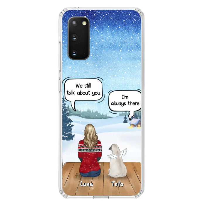 Custom Personalized Dog Horse Phone Case - Man/ Woman With Upto 5 Pets - Case For iPhone And Samsung