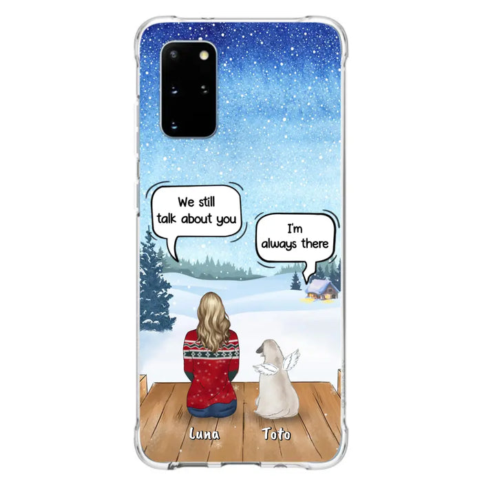 Custom Personalized Dog Horse Phone Case - Man/ Woman With Upto 5 Pets - Case For iPhone And Samsung