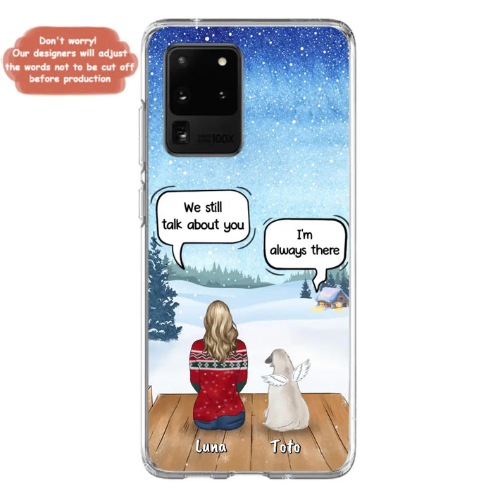 Custom Personalized Dog Horse Phone Case - Man/ Woman With Upto 5 Pets - Case For iPhone And Samsung