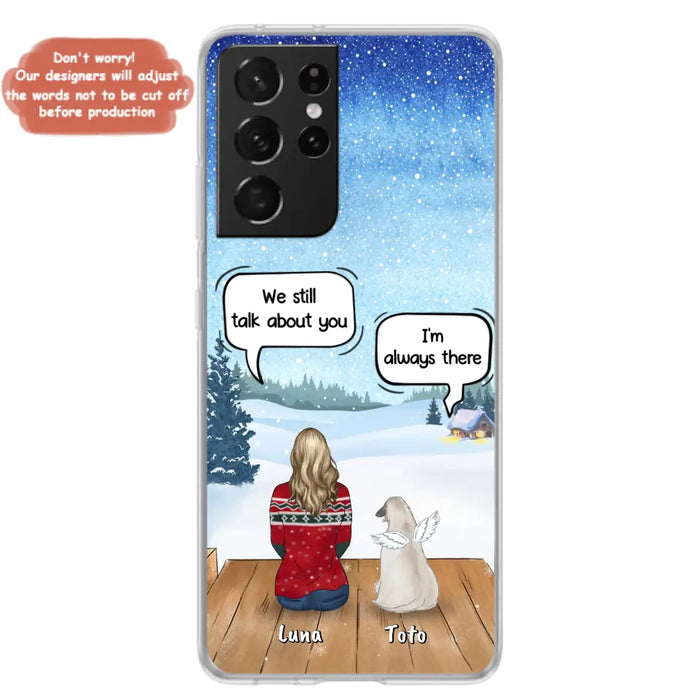 Custom Personalized Dog Horse Phone Case - Man/ Woman With Upto 5 Pets - Case For iPhone And Samsung