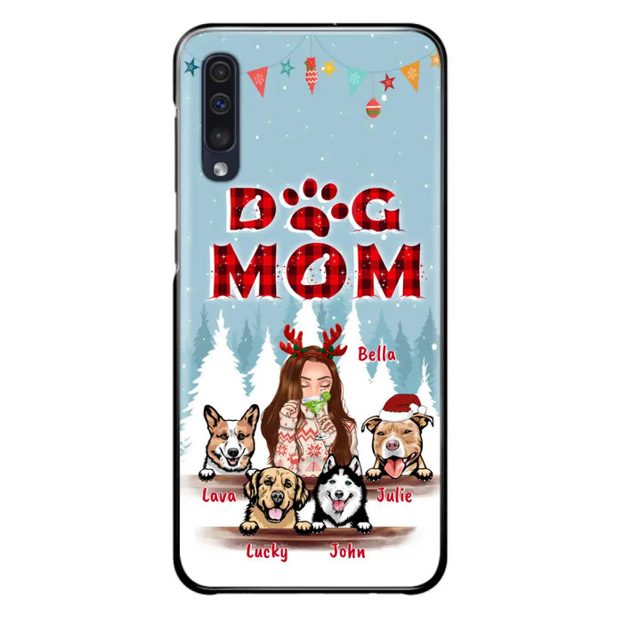 Custom Personalized Pet Mom Xmas Phone Case - Upto 4 Pets - Best Gift For Dog/Cat Lover - Case For Iphone/Samsung - 2T7CRT