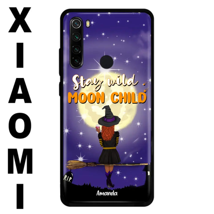 Custom Personalized Witchy Phone Case - Up to 3 Pets- Stay Wild Moon Child - Phone Case For Xiaomi, Oppo and Huawei- OCEL9Z