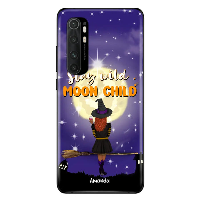 Custom Personalized Witchy Phone Case - Up to 3 Pets- Stay Wild Moon Child - Phone Case For Xiaomi, Oppo and Huawei- OCEL9Z