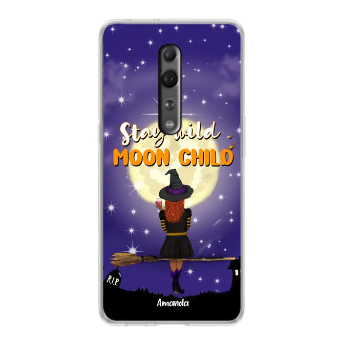 Custom Personalized Witchy Phone Case - Up to 3 Pets- Stay Wild Moon Child - Phone Case For Xiaomi, Oppo and Huawei- OCEL9Z