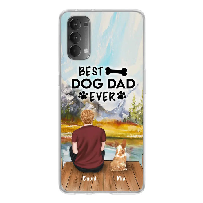 Personalized Dog Dad Phone Case - Up to 4 Dogs - Case For Huawei, Xiaomi and Oppo