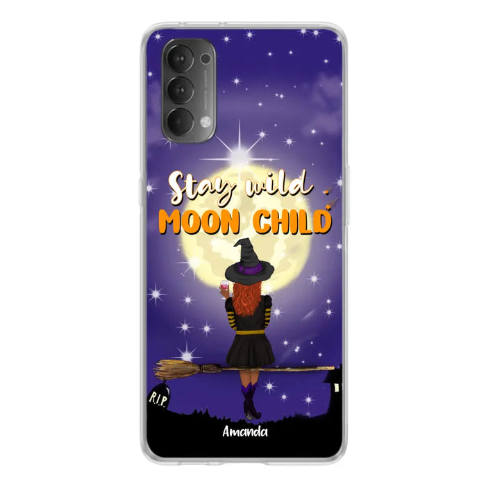 Custom Personalized Witchy Phone Case - Up to 3 Pets- Stay Wild Moon Child - Phone Case For Xiaomi, Oppo and Huawei- OCEL9Z