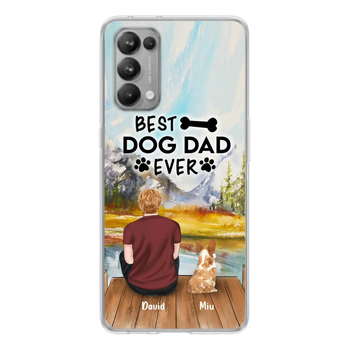 Personalized Dog Dad Phone Case - Up to 4 Dogs - Case For Huawei, Xiaomi and Oppo