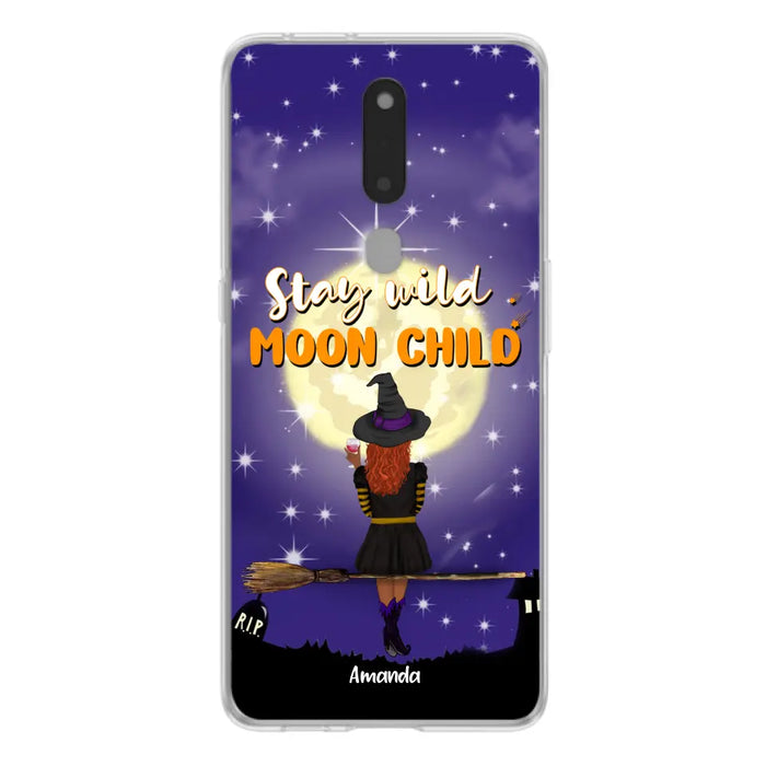 Custom Personalized Witchy Phone Case - Up to 3 Pets- Stay Wild Moon Child - Phone Case For Xiaomi, Oppo and Huawei- OCEL9Z