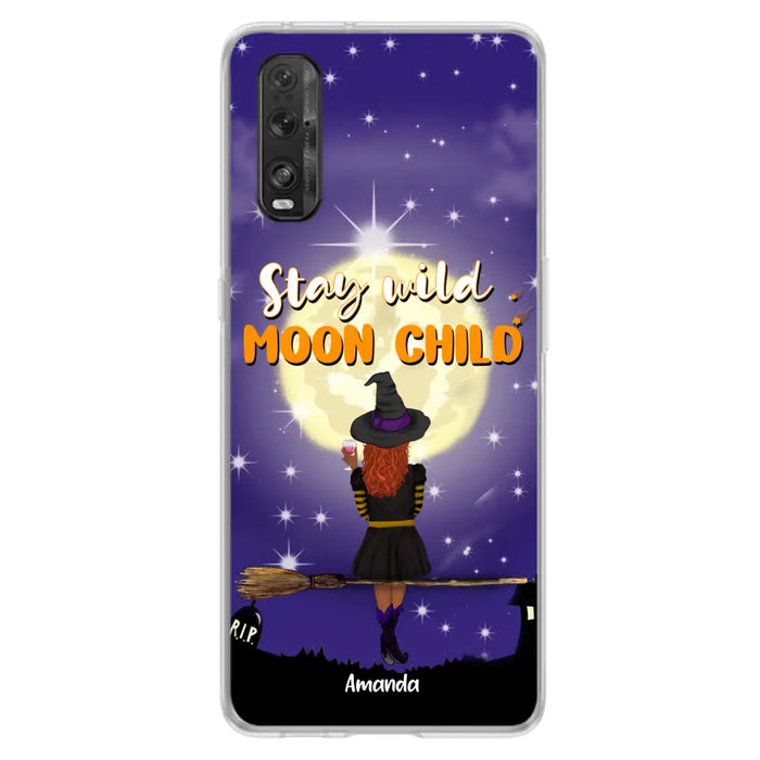 Custom Personalized Witchy Phone Case - Up to 3 Pets- Stay Wild Moon Child - Phone Case For Xiaomi, Oppo and Huawei- OCEL9Z