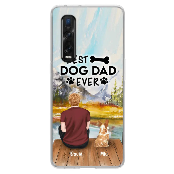 Personalized Dog Dad Phone Case - Up to 4 Dogs - Case For Huawei, Xiaomi and Oppo