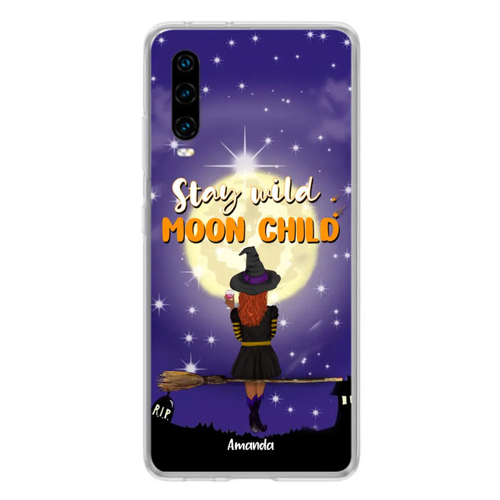 Custom Personalized Witchy Phone Case - Up to 3 Pets- Stay Wild Moon Child - Phone Case For Xiaomi, Oppo and Huawei- OCEL9Z