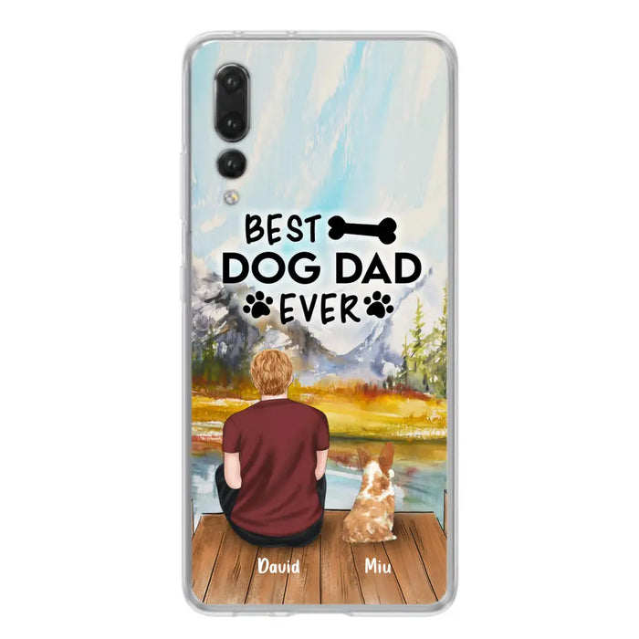 Personalized Dog Dad Phone Case - Up to 4 Dogs - Case For Huawei, Xiaomi and Oppo