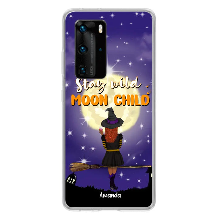 Custom Personalized Witchy Phone Case - Up to 3 Pets- Stay Wild Moon Child - Phone Case For Xiaomi, Oppo and Huawei- OCEL9Z