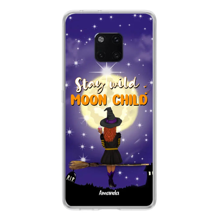 Custom Personalized Witchy Phone Case - Up to 3 Pets- Stay Wild Moon Child - Phone Case For Xiaomi, Oppo and Huawei- OCEL9Z