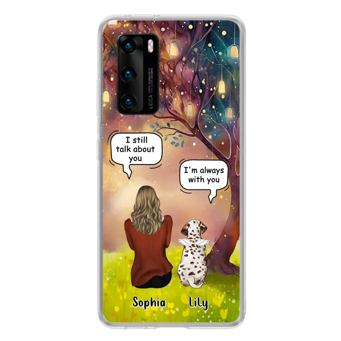 Custom Personalized Memorial Dog Mom Phone Case - Upto 3 Dogs - Memorial Gift Idea for Dog Lovers - I'm Always With You - Case For Xiaomi/Oppo/Huawei