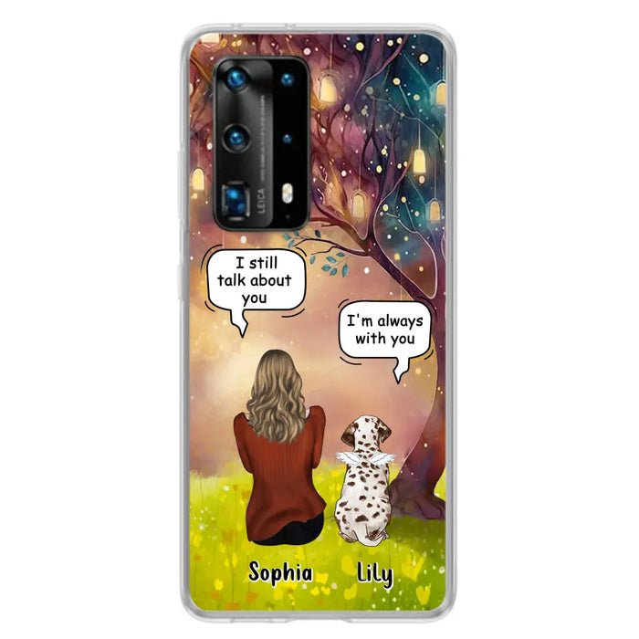 Custom Personalized Memorial Dog Mom Phone Case - Upto 3 Dogs - Memorial Gift Idea for Dog Lovers - I'm Always With You - Case For Xiaomi/Oppo/Huawei