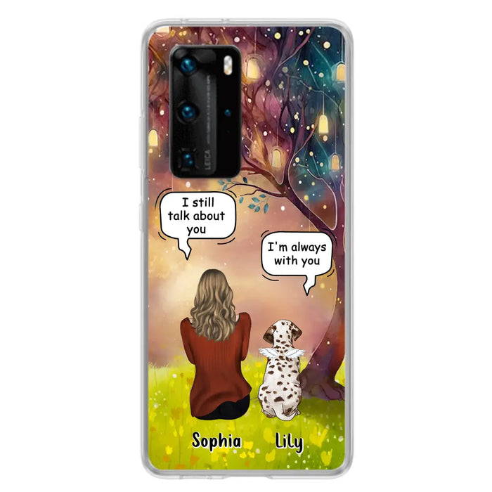 Custom Personalized Memorial Dog Mom Phone Case - Upto 3 Dogs - Memorial Gift Idea for Dog Lovers - I'm Always With You - Case For Xiaomi/Oppo/Huawei