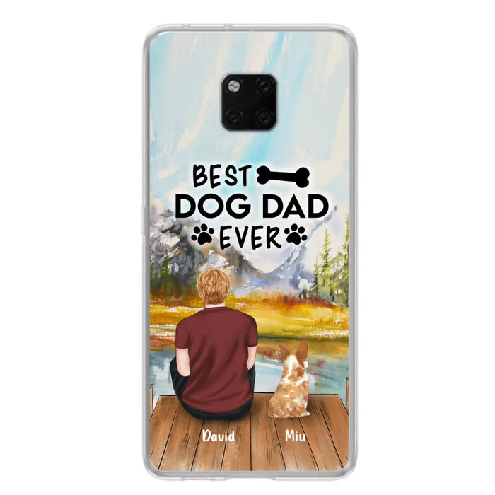 Personalized Dog Dad Phone Case - Up to 4 Dogs - Case For Huawei, Xiaomi and Oppo