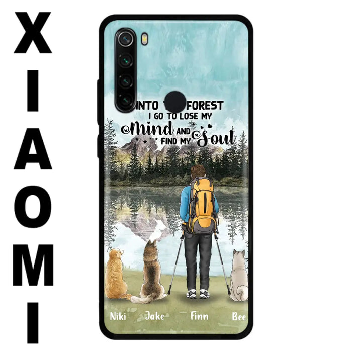 Custom Personalized Solo Hiking With Dogs Phone Case - Woman/Man With Upto 3 Pets - Case For Xiaomi, Huawei and Oppo - Q67GXN