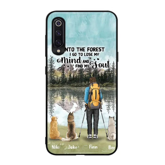 Custom Personalized Solo Hiking With Dogs Phone Case - Woman/Man With Upto 3 Pets - Case For Xiaomi, Huawei and Oppo - Q67GXN