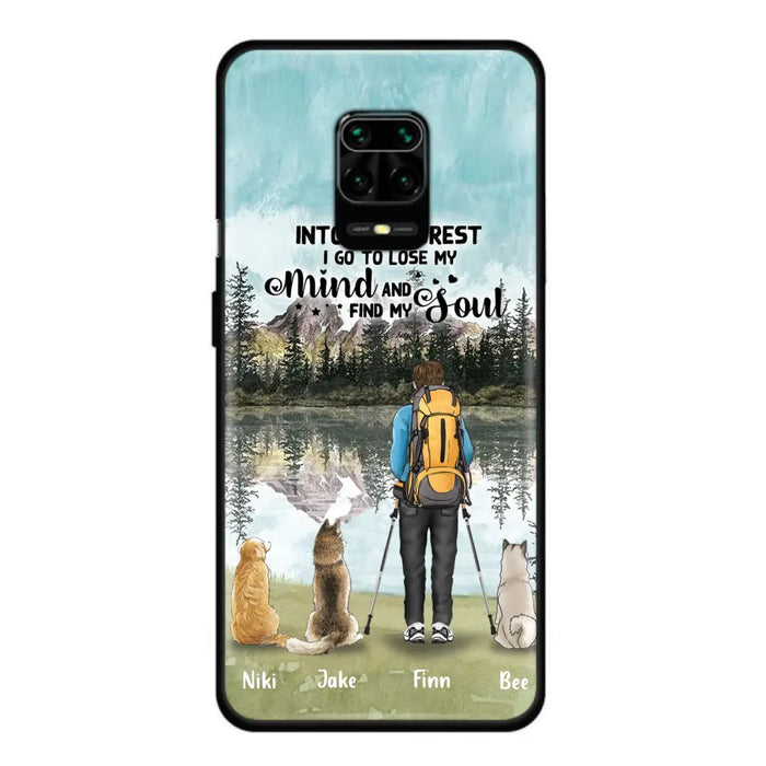 Custom Personalized Solo Hiking With Dogs Phone Case - Woman/Man With Upto 3 Pets - Case For Xiaomi, Huawei and Oppo - Q67GXN