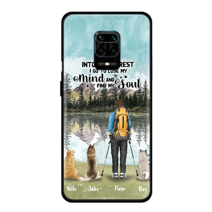 Custom Personalized Solo Hiking With Dogs Phone Case - Woman/Man With Upto 3 Pets - Case For Xiaomi, Huawei and Oppo - Q67GXN