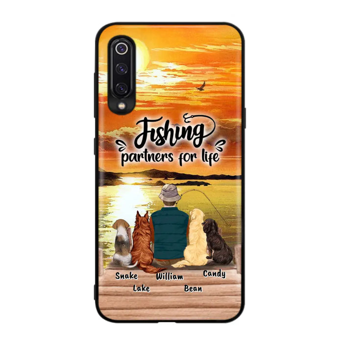 Custom Personalized Fishing Man Phone Case - Upto 4 Dogs - Phone Case For Xiaomi, Huawei and Oppo - 4TC88X