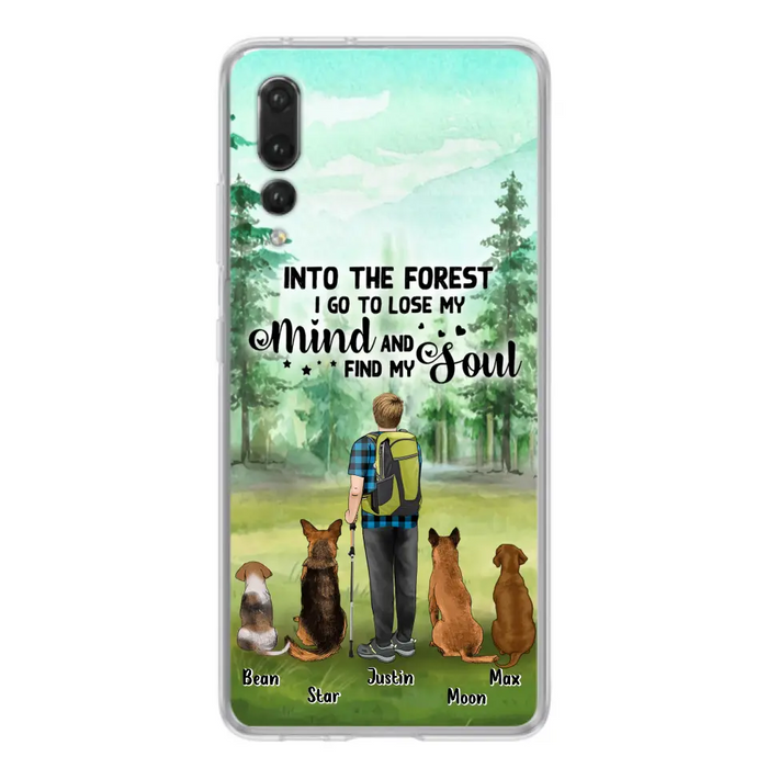 Custom Personalized Solo Trekking Woods  With Pets Phone Case - Upto 4 Pets - Case For Xiaomi, Huawei and Oppo - 6CIAJ9